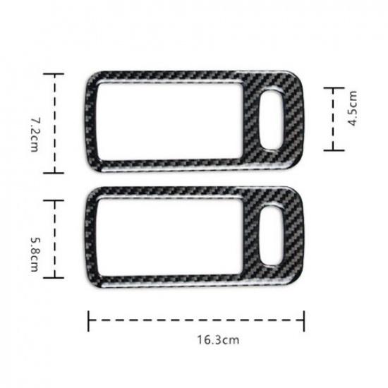 Real Carbon Fiber Car Interior Door Handle Cover For Ford Mustang 2009-2013