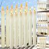 6er-Pack LED flackerfreie Spitzkerzen Lichter 3D-Dochtbatterie Weihnachten Simulationskerzen Fensterkerzen Lange elektrische Kerzenlampe