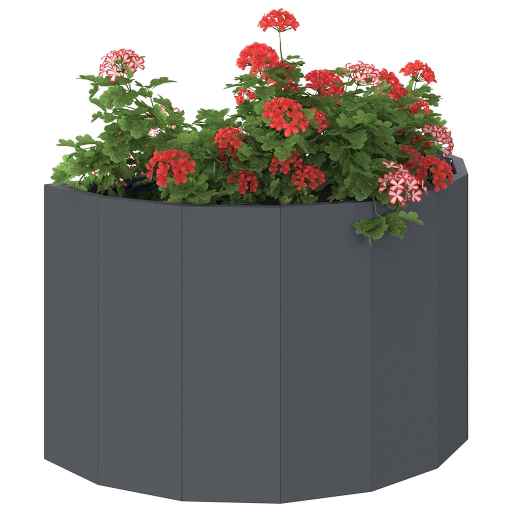 Planter Anthracite 60 X 30 X 35 Cm Steel