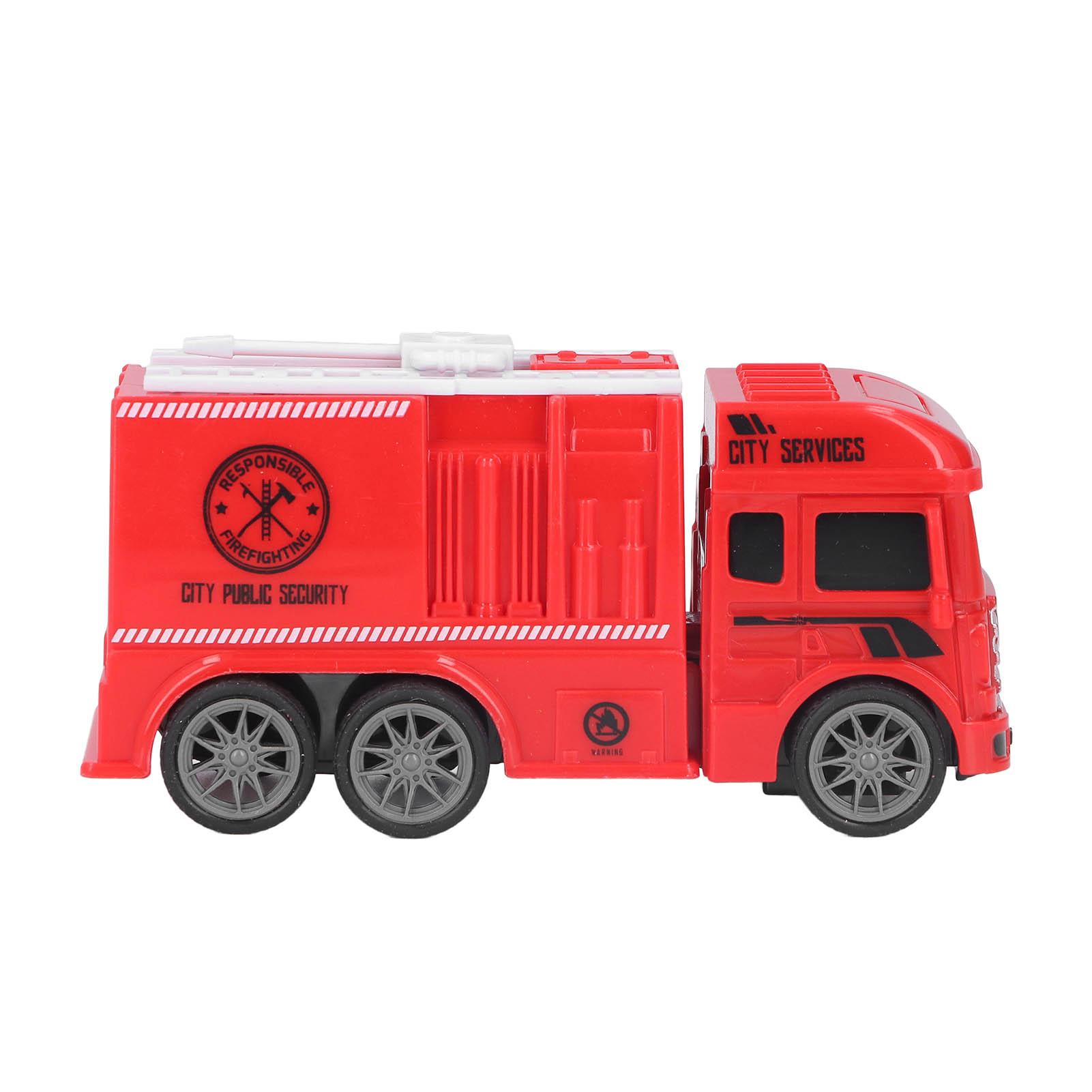 

Инерционная пожарная машина многофункциональная имитация для детей мальчик малыш инерционный привод пластиковый огонь