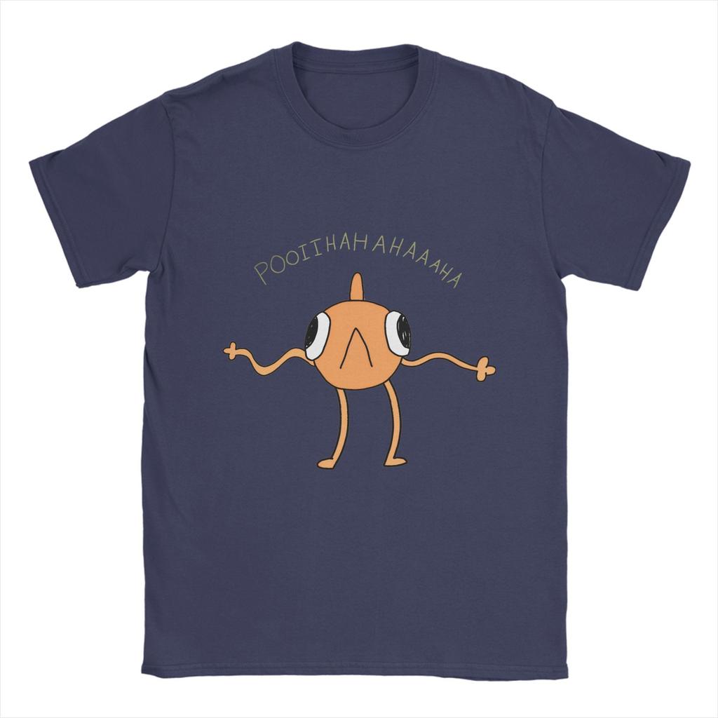 Lustiges Fisch-T-Shirt „Le Poisson Steve“ aus Baumwolle für Herren, Strand-T-Shirt, Rundhalsausschnitt, Hippie-T-Shirt, individuelle Logo-Kleidung