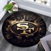 San Francisco 49ers2, Rond Vloerkleed, Tapijt voor Woonkamer Slaapkamer Bank Speelkamer Decoratie, Antislip Vloermat