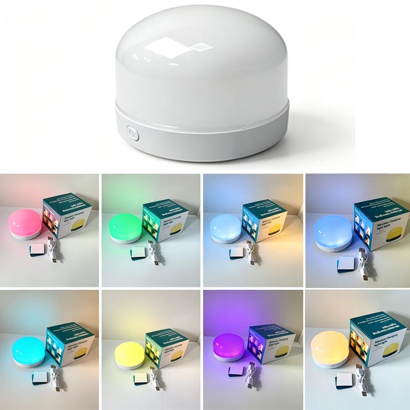 USB Rechargeable LED Night Light Button Control Bedside Lamp Eye‑Caring Desk Light for Dorm Bedroom Feeding Sleeping Ambience