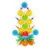 Sunflower Snowflake Plastic Interlocking Blocks - Educational Toys for Kindergarten Boys
