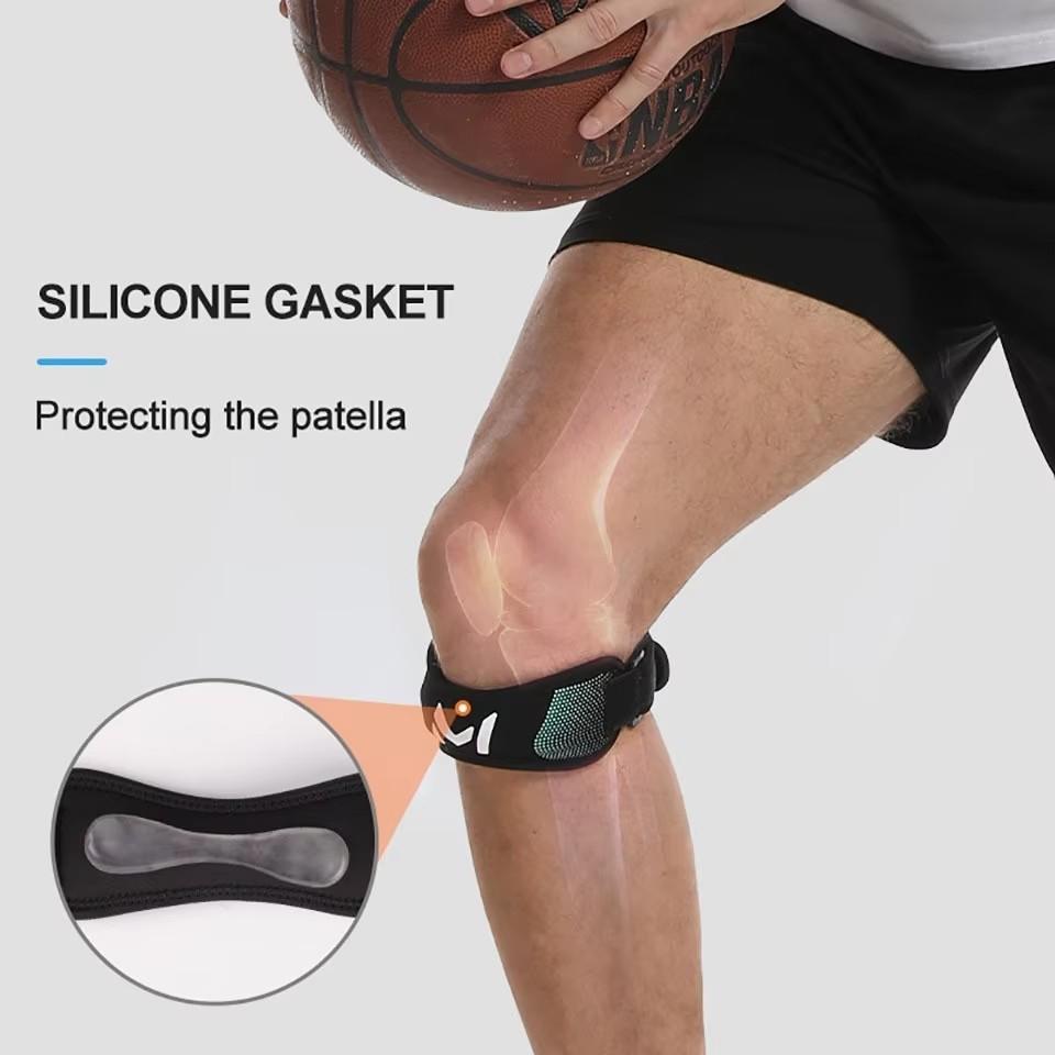 Loogdeel 1Pcs Patella Knee Strap Brace Adjustable Knee Patellar Tendon Stabilizer Support Band For Soccer Basketball Running