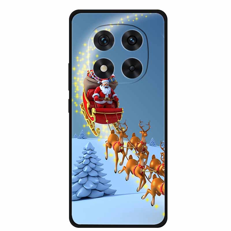 

Christmas Cover For Redmi Note 14 Pro+/Note 14 Pro 5G 4G Black Silicone Case Santa Claus Christmas Tree Back Cover Note14 Pro 5G Note 14 Pro Plus
