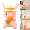 Cute Bunny Plushy With Q Version Cuddly Animal Toys Sleeping Pillow Toy