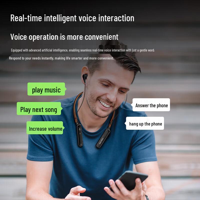 OKSJ A30 Pro Waterproof Neckband Sport Bluetooth Earbuds