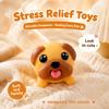 Tongue Out Squeeze Dog Toy Soft Squeeze Puppy Squishy Toy New Brown Puppy Figurine  Desktop Decor