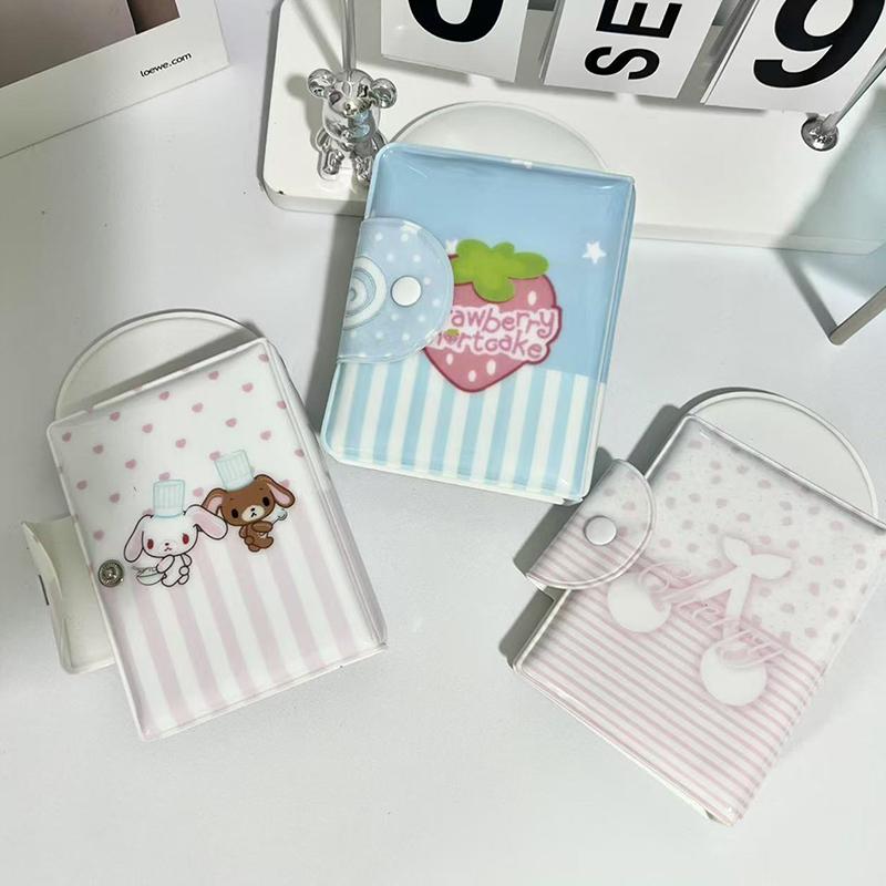 Cute Photo Album 3 Inch Photo Card Holder Idol Card Binder Collection Book 32 Pocket Book Album Photocard Storage Case