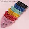 Dog Cat Neck Decor Adjustable Triangular Bandage for Pet Washable Scarf Bandana Collar Bibs Cat  Birthday Party Dress Up GWFD02