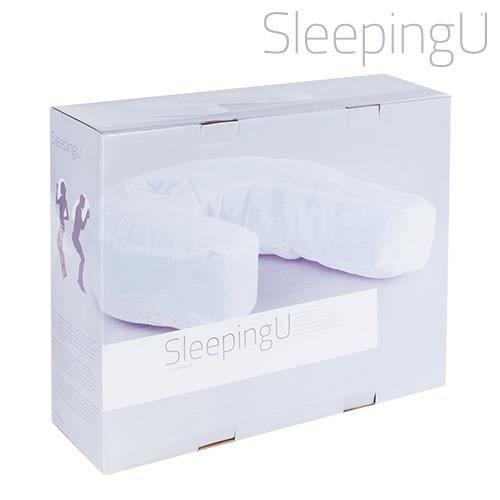 Oreiller - Sleeping U - Ergonomique - Élimine les ronflements - Confort moyen - Asymétrique