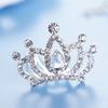 Süße Kinder Mädchen Strass Prinzessinnenkrone Haarkamm Haarspange Geburtstagsparty Diadem