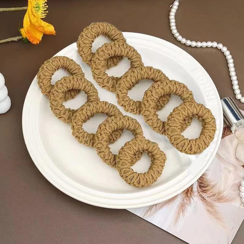 Thickened Thickened Hair Accessories Widened Hair Tie Rubber Band Hair Band Head Rope Ponytail High Elastic Durable Hair Rope Autumn and Winter