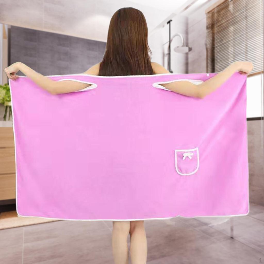 Ręcznik kąpielowy dla kobiet, Wrap prysznicowy, 135 X 80 cm, Szybkoschnący szlafrok na siłownię