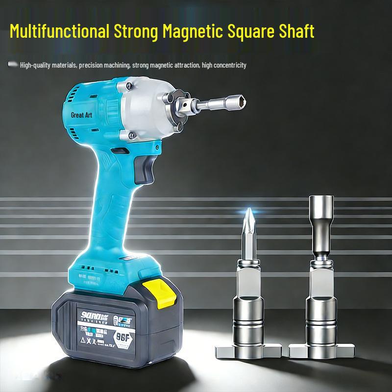 Langlebige Multifunktions-Schlagschrauber mit starkem magnetischem Vierkantantrieb