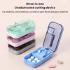Multifunctional Medicine Tablet Cutter Pill Cutter Tablet Storage Box Medication Splitter Mini Portable Pill Dispenser