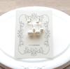 Country Made In Plenty of Cotton Pearl For Both Fake Earrings [Sparrow Accessories] Japan, Earrings, Simple, Ears, Cute, Lightweight, Dangling,