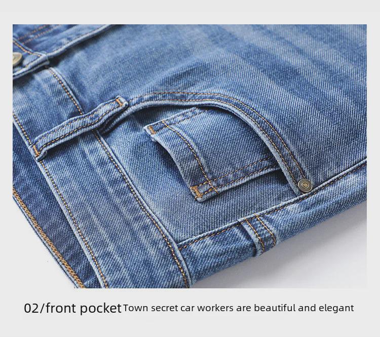 Men's Elastic Small Straight Pants: Lightweight, Smooth, Comfort-Fit with Xinjiang Long-Staple Cotton for Spring/Summer 2024.