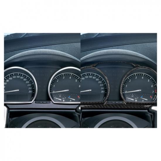 4Pcs Carbon Fiber Dashboard Speedometer Frame Cover For BMW Z4 E85 2003-2008