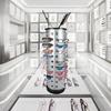 360 Rotating Eyewear Collection with Mirror Sunglasses Holder Sunglasses Display Stand 44 Pairs of Glasses Storage Freestanding
