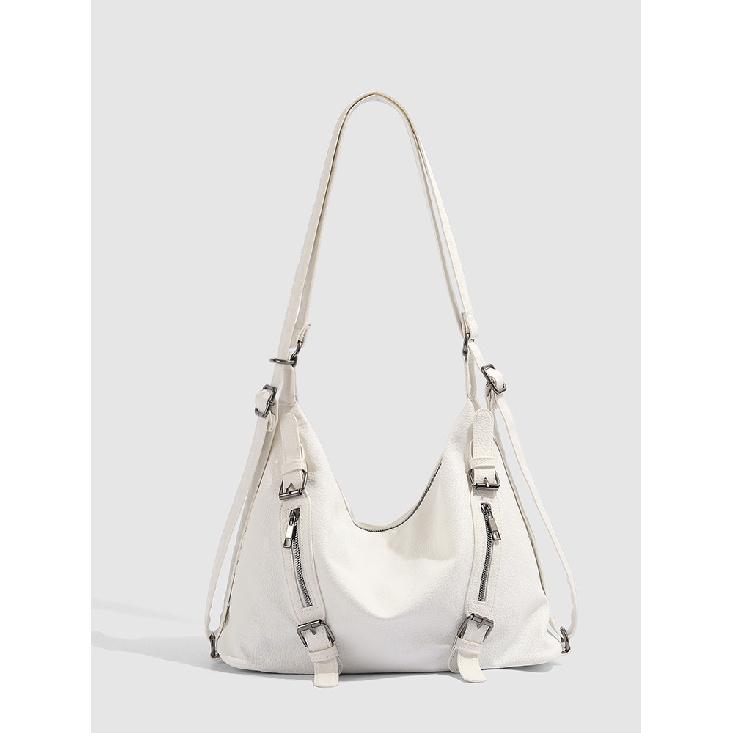 Fashion Versatile Backpack Retro Soft Leather Large Capacity Backpack for Women 2025 New Commuter Single Shoulder Crossbody Tote Bag