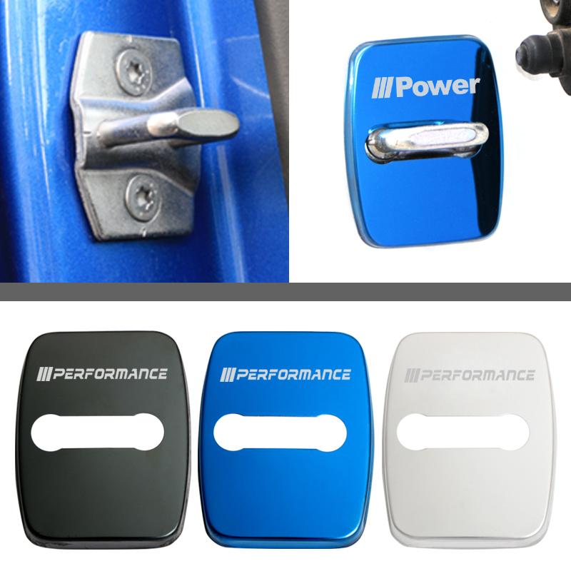 Car Door Lock Protective Cover Trim For BMW X1 X2 X3 X4 X5 X6 X7 G20 G30 G32 G11 G12 F20 F30 F40 F10 Anti-Scratch Door Lock Buck cwbn50