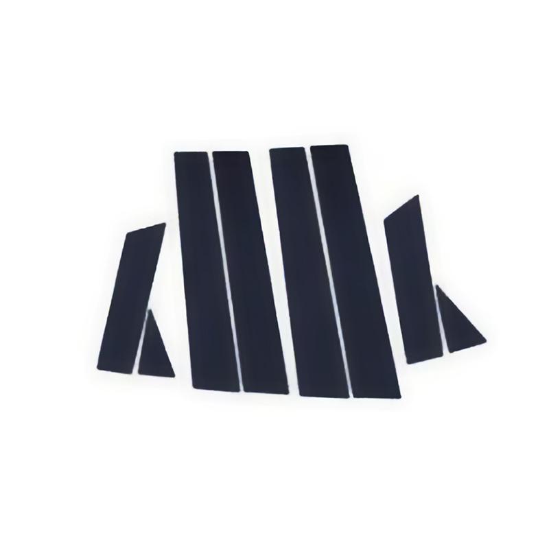 8Pcs Car Window Pillar Posts Door Trims Cover Decoration Sticker Glossy Black for Nissan Murano Carbon Fibre 2015-accessorie