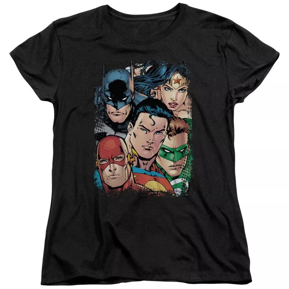 

Justice League Of America Up Close Women s T-Shirt XL