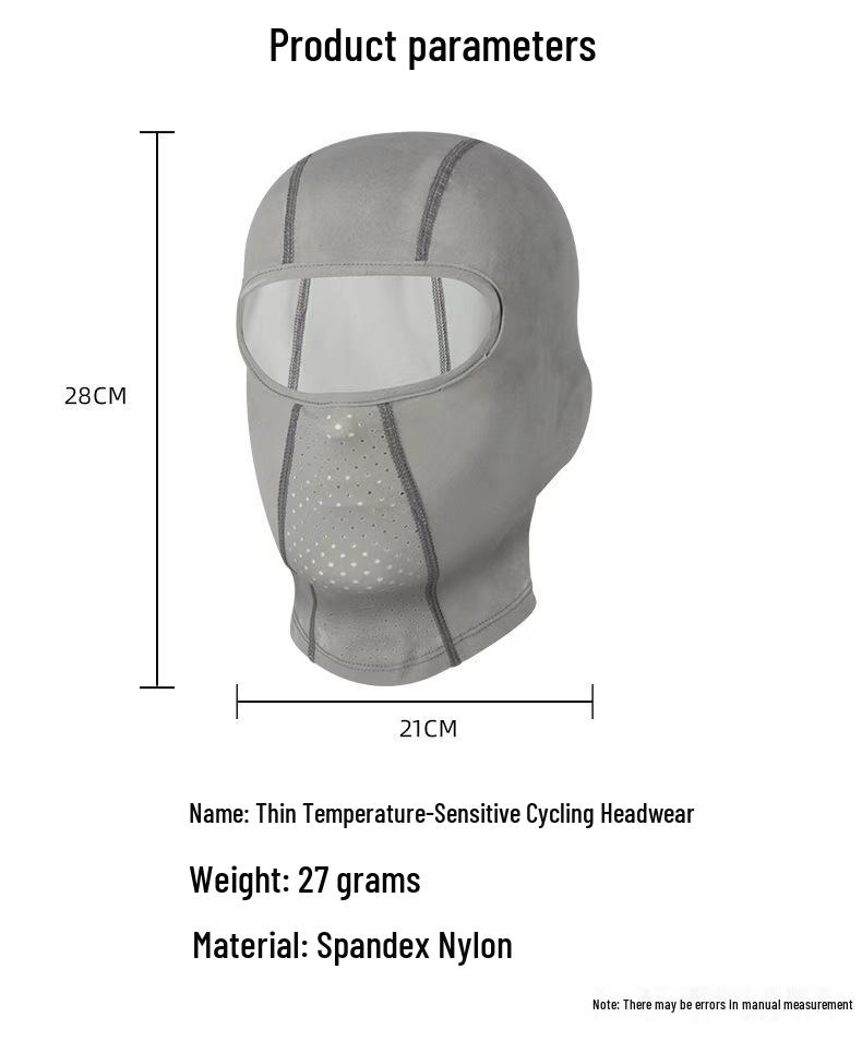Color-Changing Thermal Winter Cycling Balaclava: Velvet-Lined, Windproof, Heat-Sensitive Ski Face Mask.