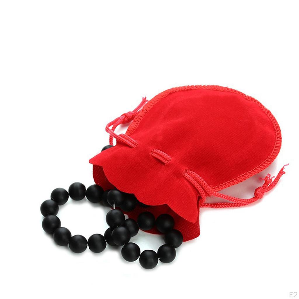 6 Pieces Drawstring Organization Dust Gourd Velvet for Candy Earrings