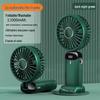 Portable USB Rechargeable Mini Handheld Fan with Digital Display and Aromatherapy Feature