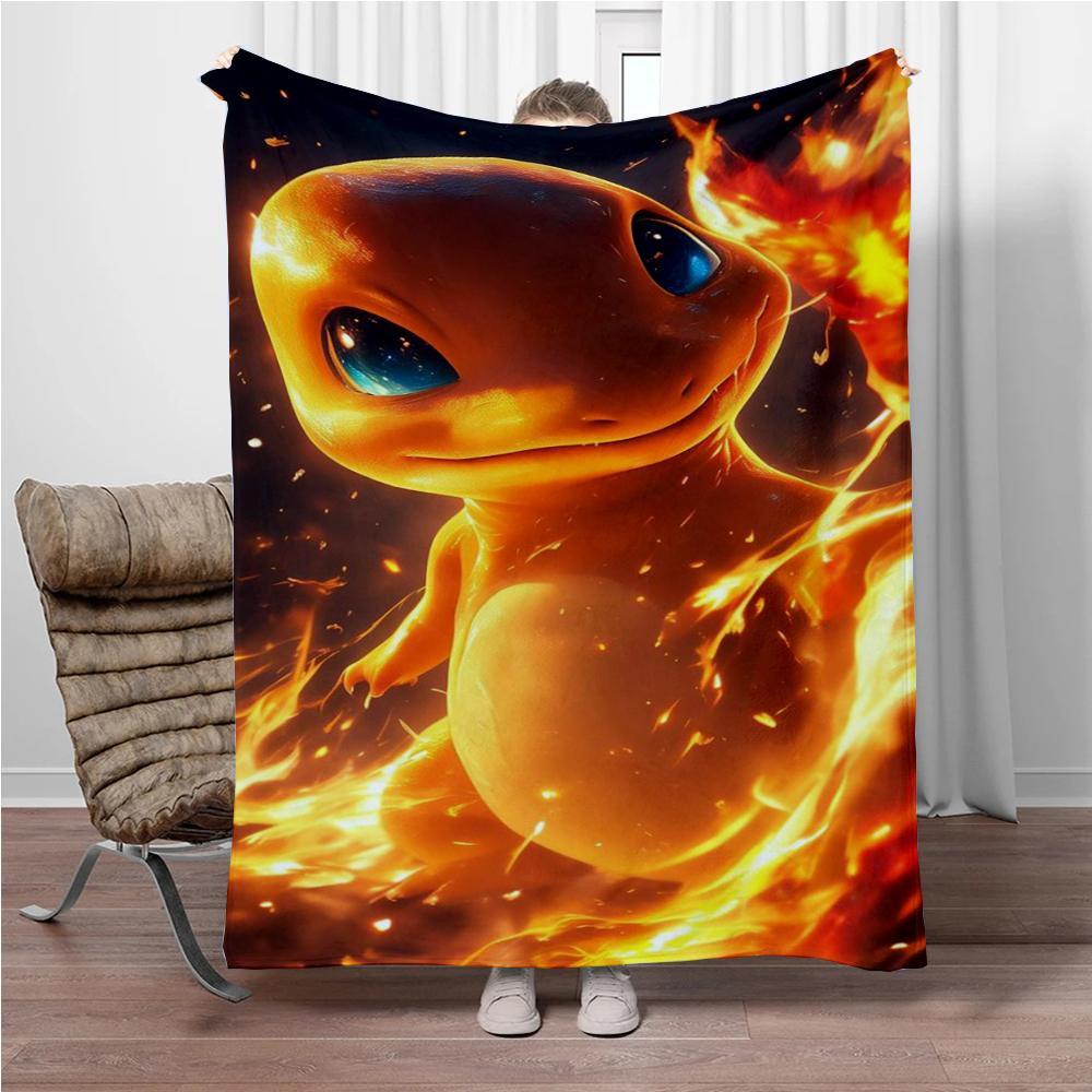 31 Style Pokemon Cartoon Cute Pikachu 3D Soft Flannel Blanket for Bed Bedroom Sofa Picnic,Throw Blankets for Kids Outdoors Gift