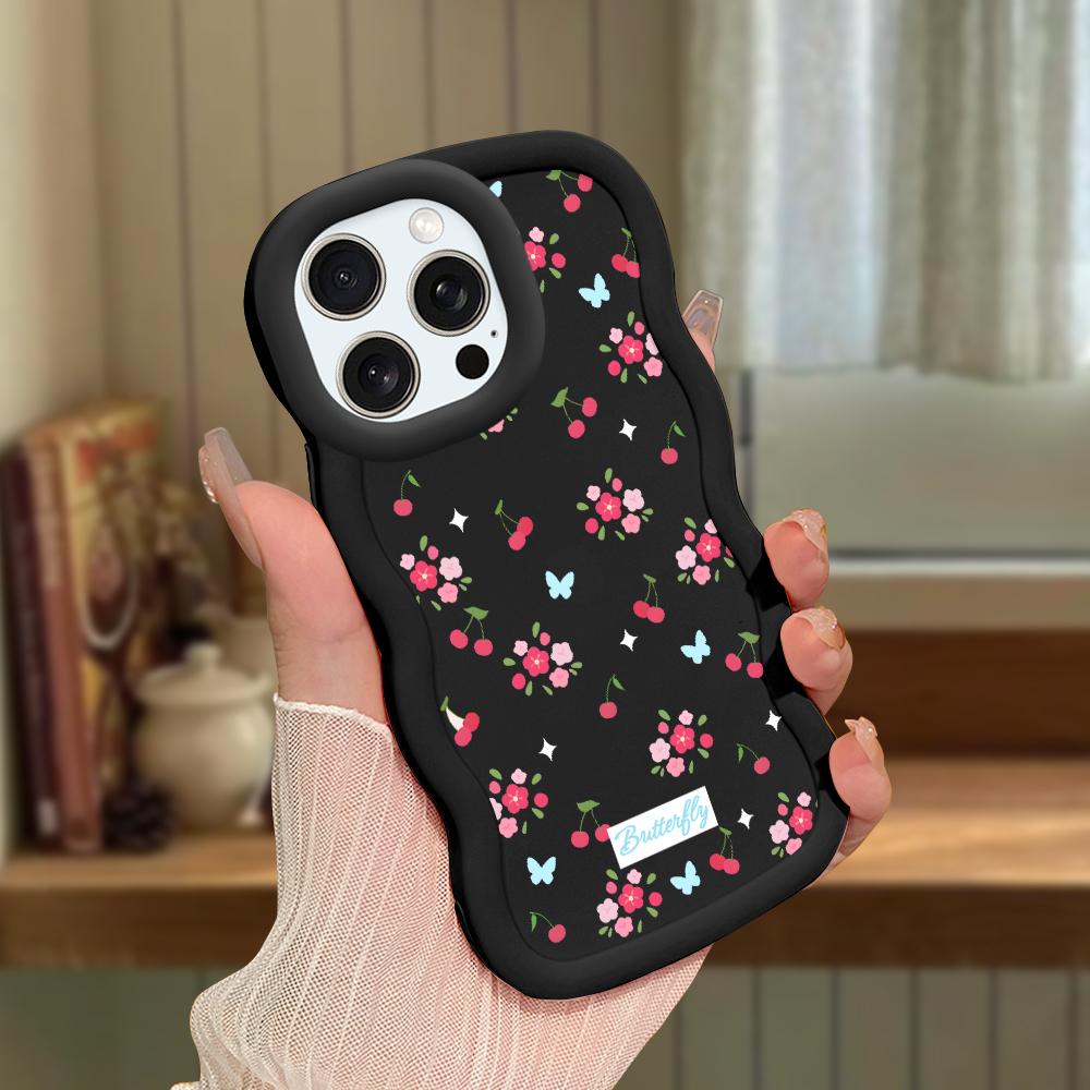 Big Wave Edge Soft silikonový materiál Macaron Pouzdro na telefon Nárazuvzdorné ochranné gumové pouzdro pro iPhone Samsung Huawei Honor Xiaomi Redmi OnePlus Moto