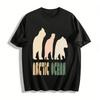 Arktischer Ozean Eisbär Druck T-Shirt Unisex Locker Lässig Oberteil Für Tägliches Tragen Urlaub Reines Baumwoll-T-Shirt