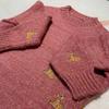 2025 Women's Gold Sweaters Ulzzang Vintage College Deer Embroidery Sweater Female Thick Cute Loose Harajuku Clothing