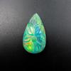 23 Ct Lab Created Doublet Opal Pear Stunning Certified Loose Gemstone