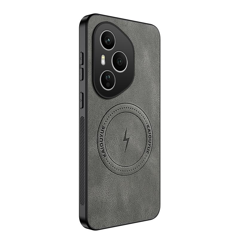 For Honor 400 Pro New Luxury Magnetic Wireless Charge Phone Case For Honor 400 Pro Shockproof Matte Leather Back Cover Shell