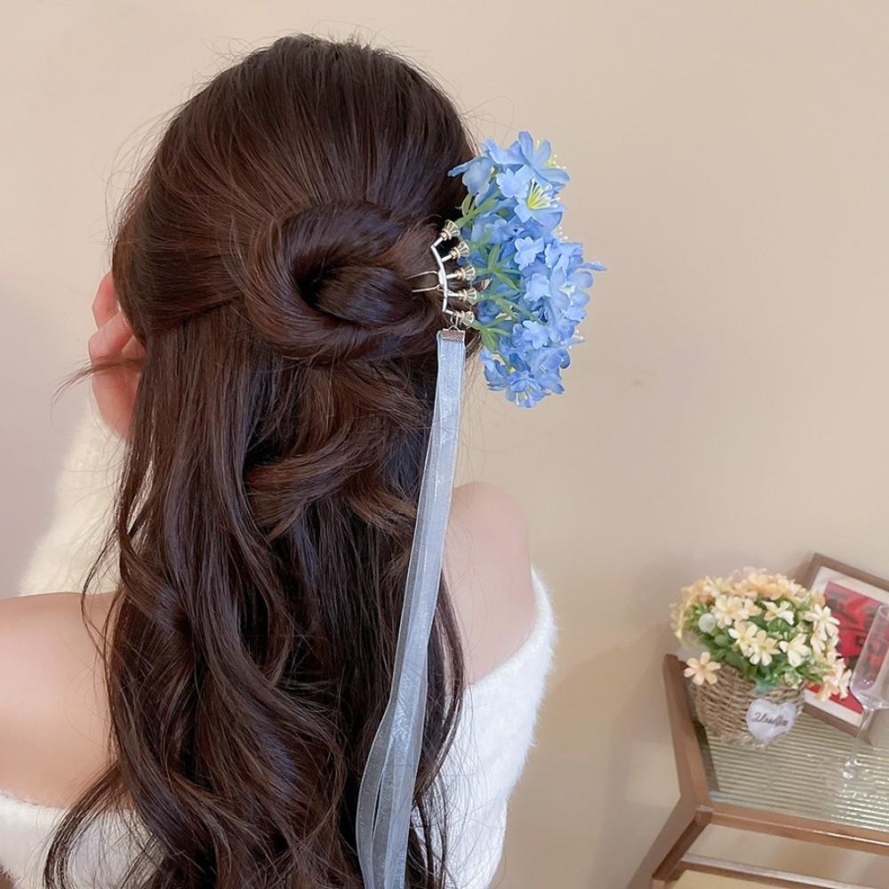 Bohemian Chinese Style Side Clip Fairy Thai Hair Fork Elegant Bride Hair Accessories  Bridesmaid