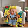 Cartoon niedliche B-Bob der B-Baumeister Decke Für Sofa Büro Bett Flugzeug Reise Schlafen Lesen Entspannen Camping Weich Und Warm