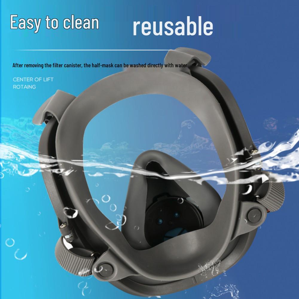 Αγγλική Μάσκα Προσώπου 6800 Πλήρους Προσώπου Ανθεκτική στη Σκόνη & στα Τοξικά Αέρια με Φίλτρο Αυτοαναρρόφησης, Μεγάλο Πεδίο Όρασης, Πλήρως Κλειστή Προστασία