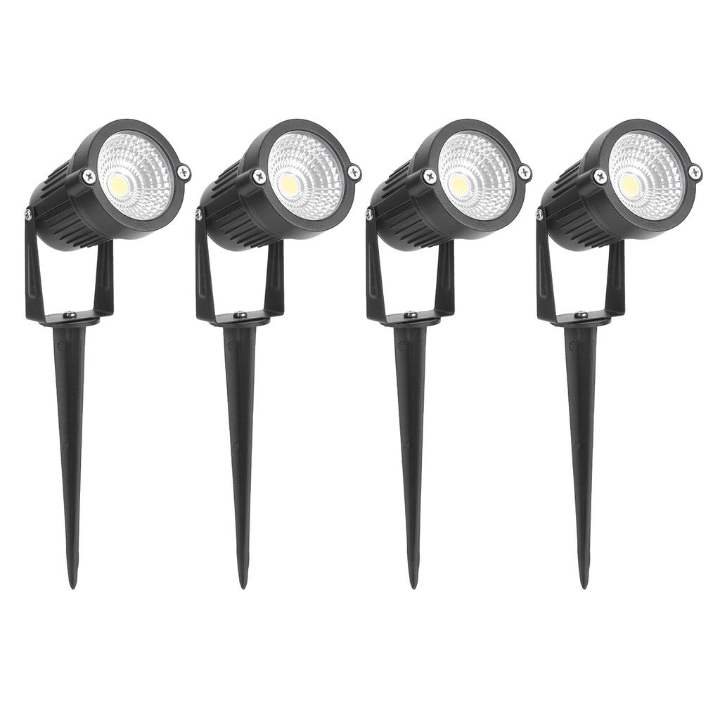 4PCS Waterproof Outdoor Spotlights LED Landscape Light DC12V for Driveway Yard Lawn Garden Decor