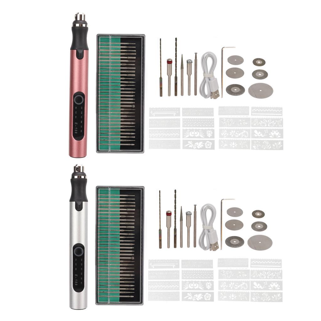 Electric Engraving Pen USB Charging Wireless DIY Indicator Lights Automatic Power Failure Protection