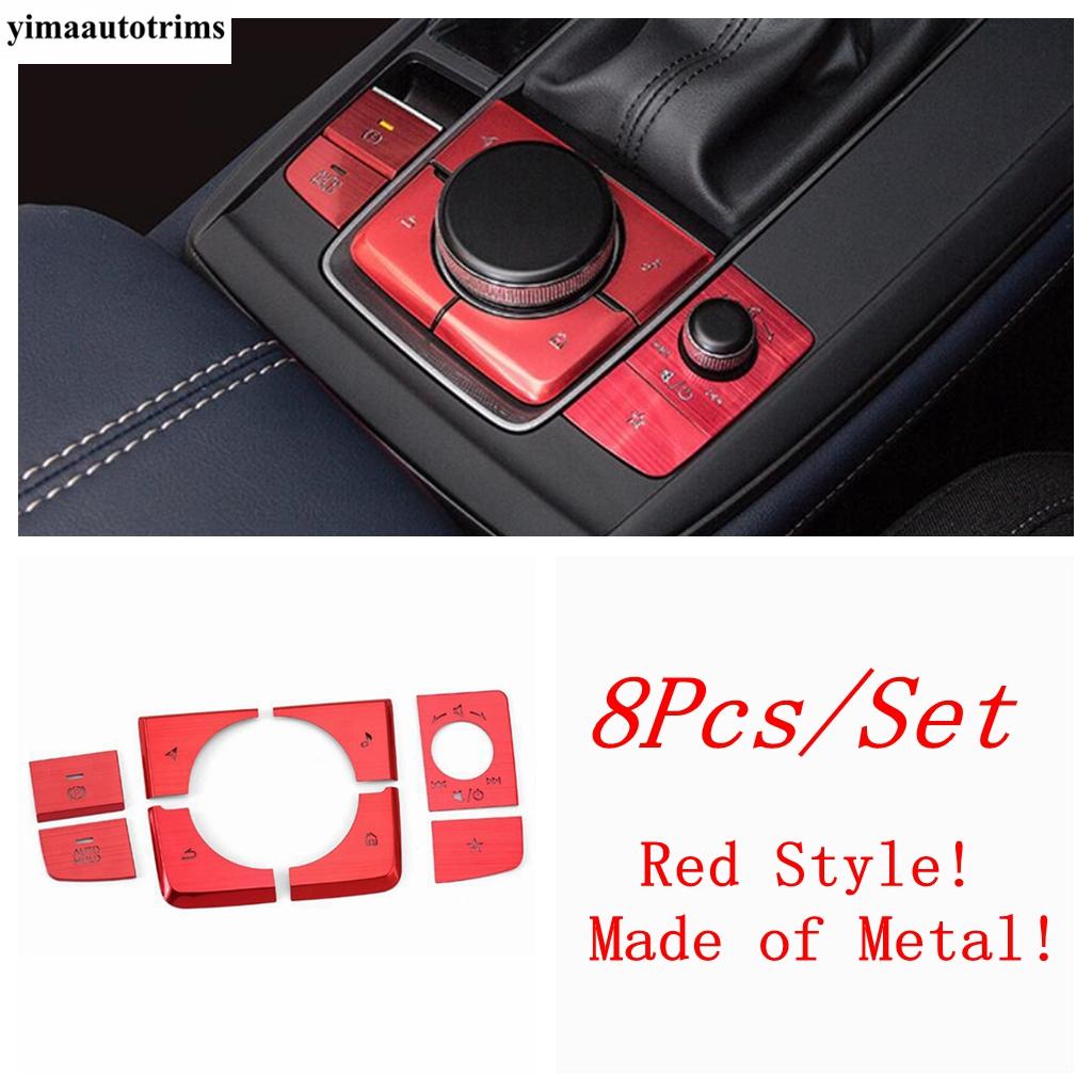 Central Control Gear Shift Multimedia Panel Start Stop Button Cover Trim Accessories For Mazda 3 - 2025 / CX-30 - 2025