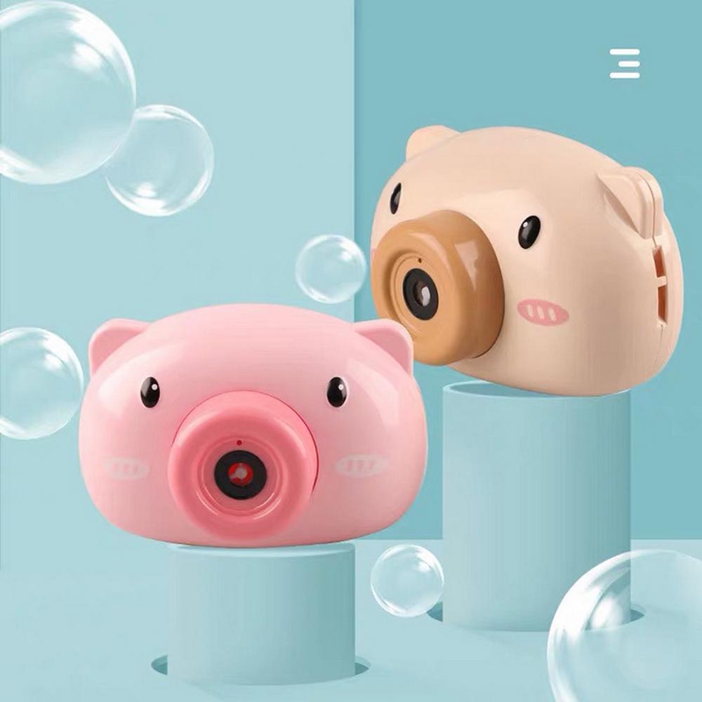 Cartoon Camera Baby Bubble Machine Outdoor Automatic Bubble Maker Bath Toys For Children