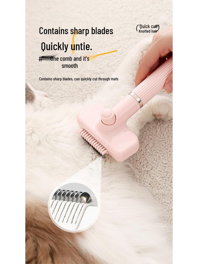 Pet 3-in-1 Detangling Grooming Comb for Dogs & Cats