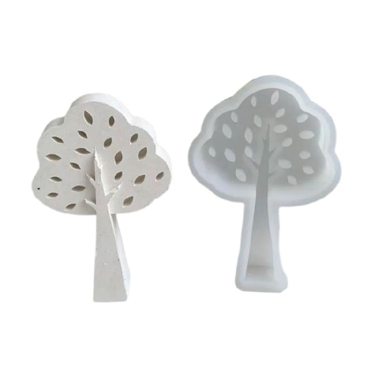 Gypsum Candle Silicone Molds for DIY Plasters Concrete Small Trees Resin Mould