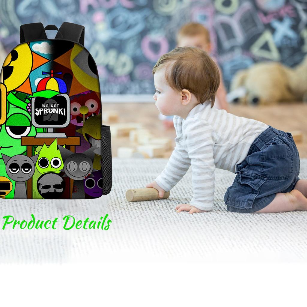 Large-capacity Backpack For Primary And Secondary School Students, Cartoon Shoulder Bag And Pencil Case For Children