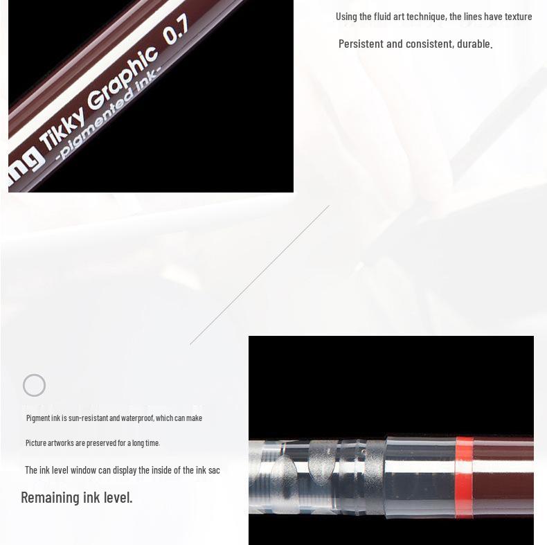 Rotring Red Ring Technical Inking Pen Set, 0.1-0.8mm for Manga and Drawing