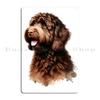 Lagotto Romagnolo Portrait Metal Sign Rusty Plaques Club Bar Wall Plaque Tin Sign Poster